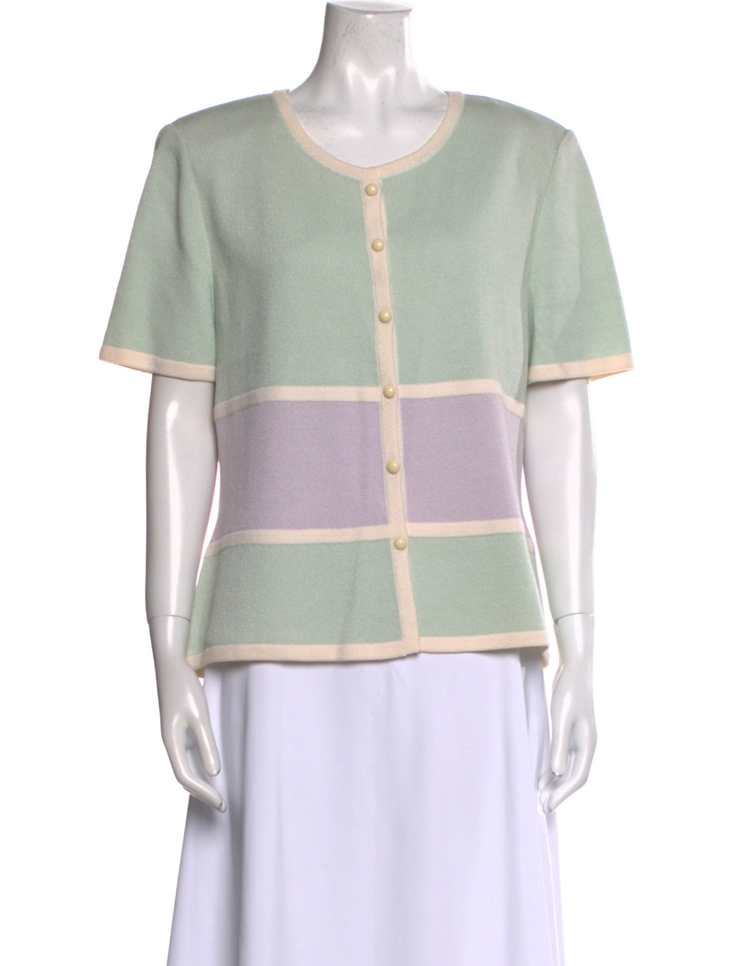 St. John Collection Crew Neck Short Sleeve Top