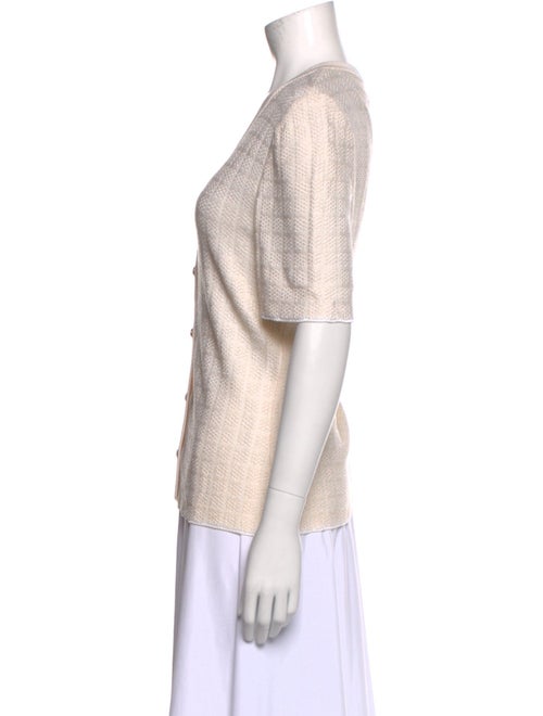 St. John Collection V-Neck Short Sleeve Polo