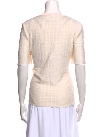 St. John Collection V-Neck Short Sleeve Polo