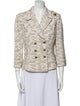 St. John Collection Wool Tweed Pattern Blazer