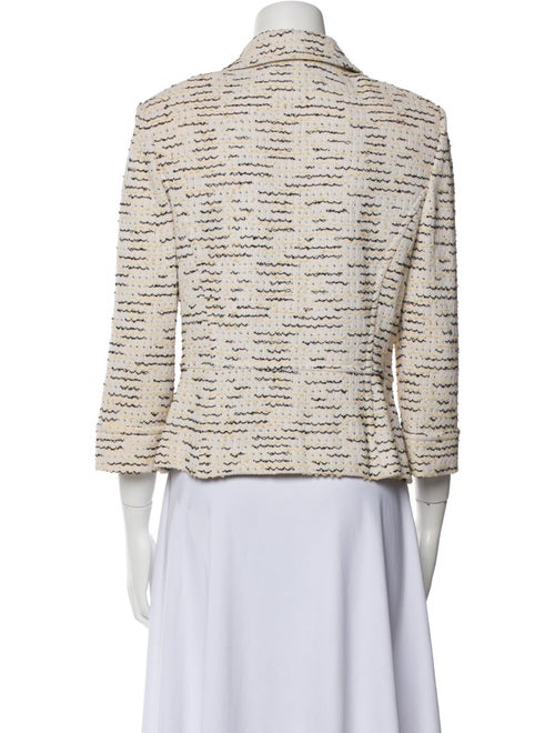 St. John Collection Wool Tweed Pattern Blazer