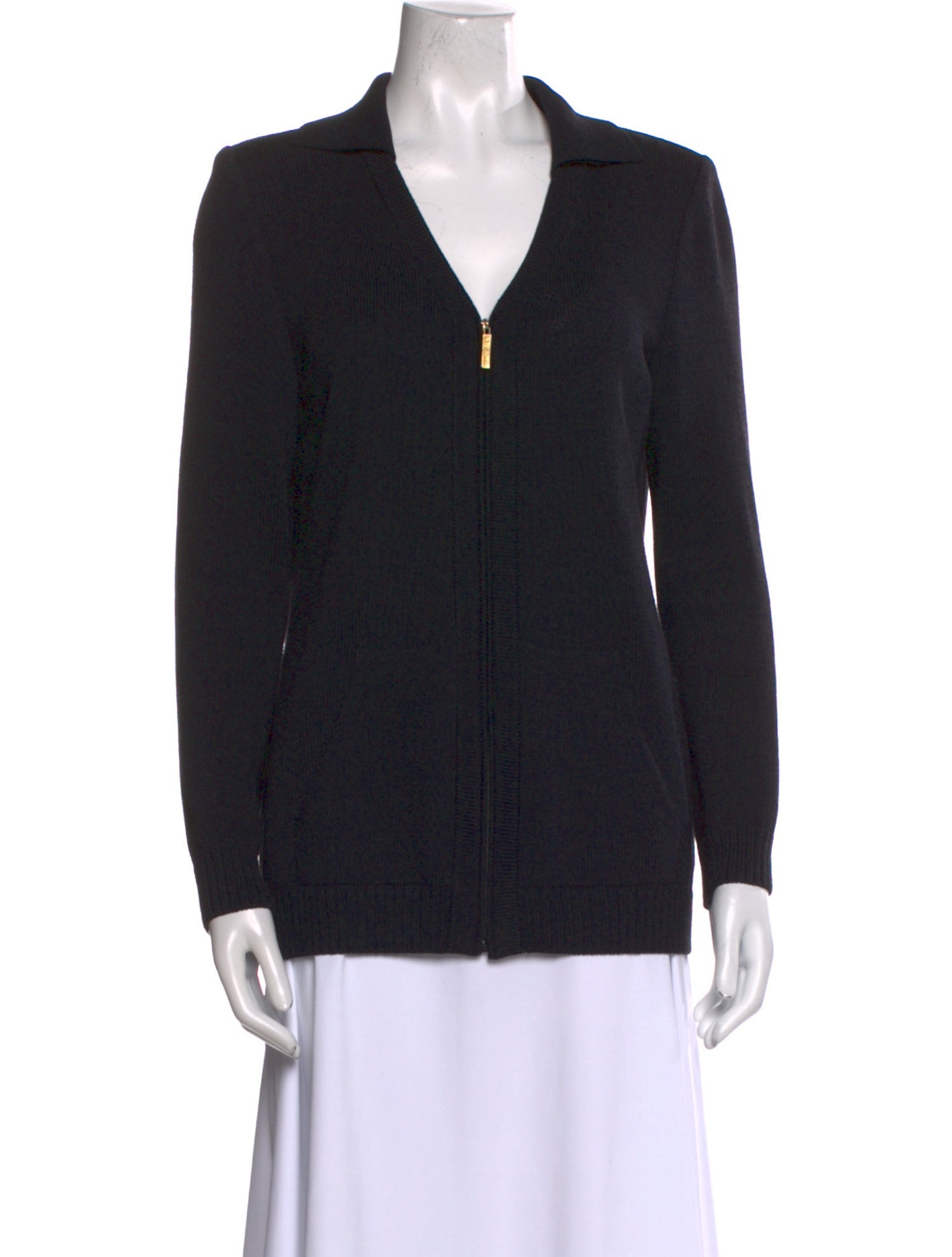 St. John Collection Wool V-Neck Sweater