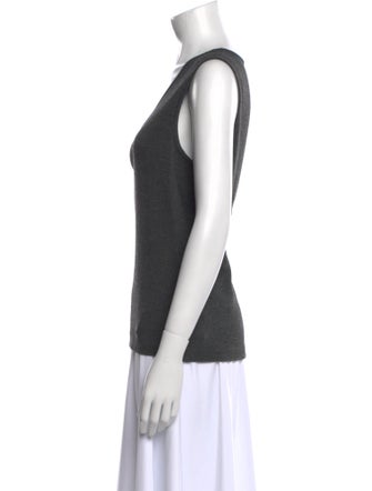 St. John Collection V-Neck Sleeveless Top