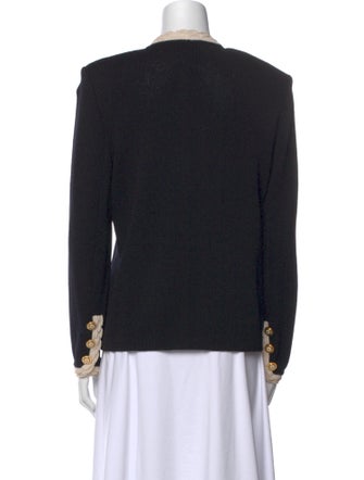 St. John Collection Wool V-Neck Sweater