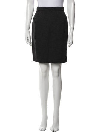 St. John Collection Wool Mini Skirt
