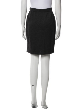 St. John Collection Wool Mini Skirt