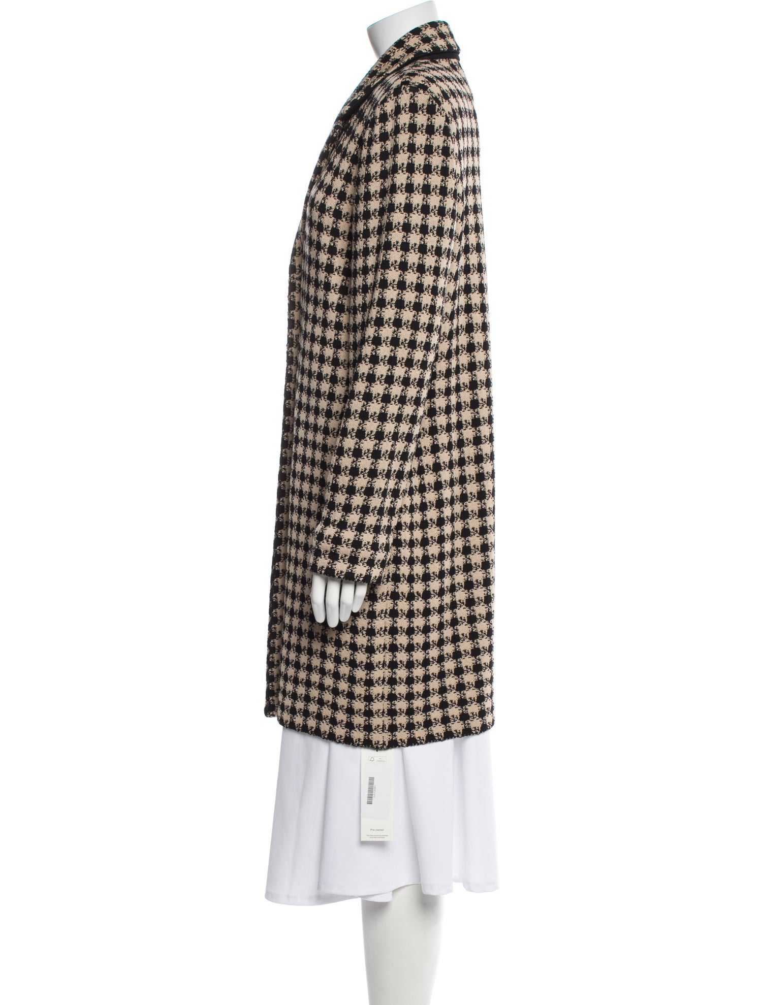 St. John Collection Plaid Print Coat