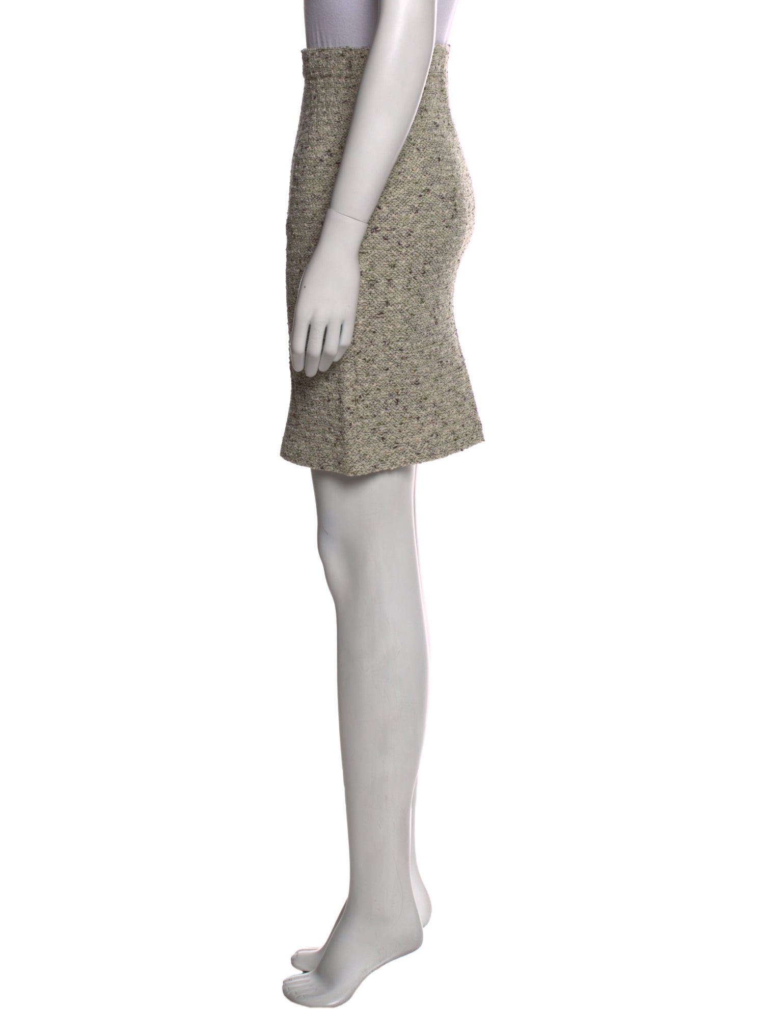 St. John Collection Tweed Pattern Knee-Length Skirt