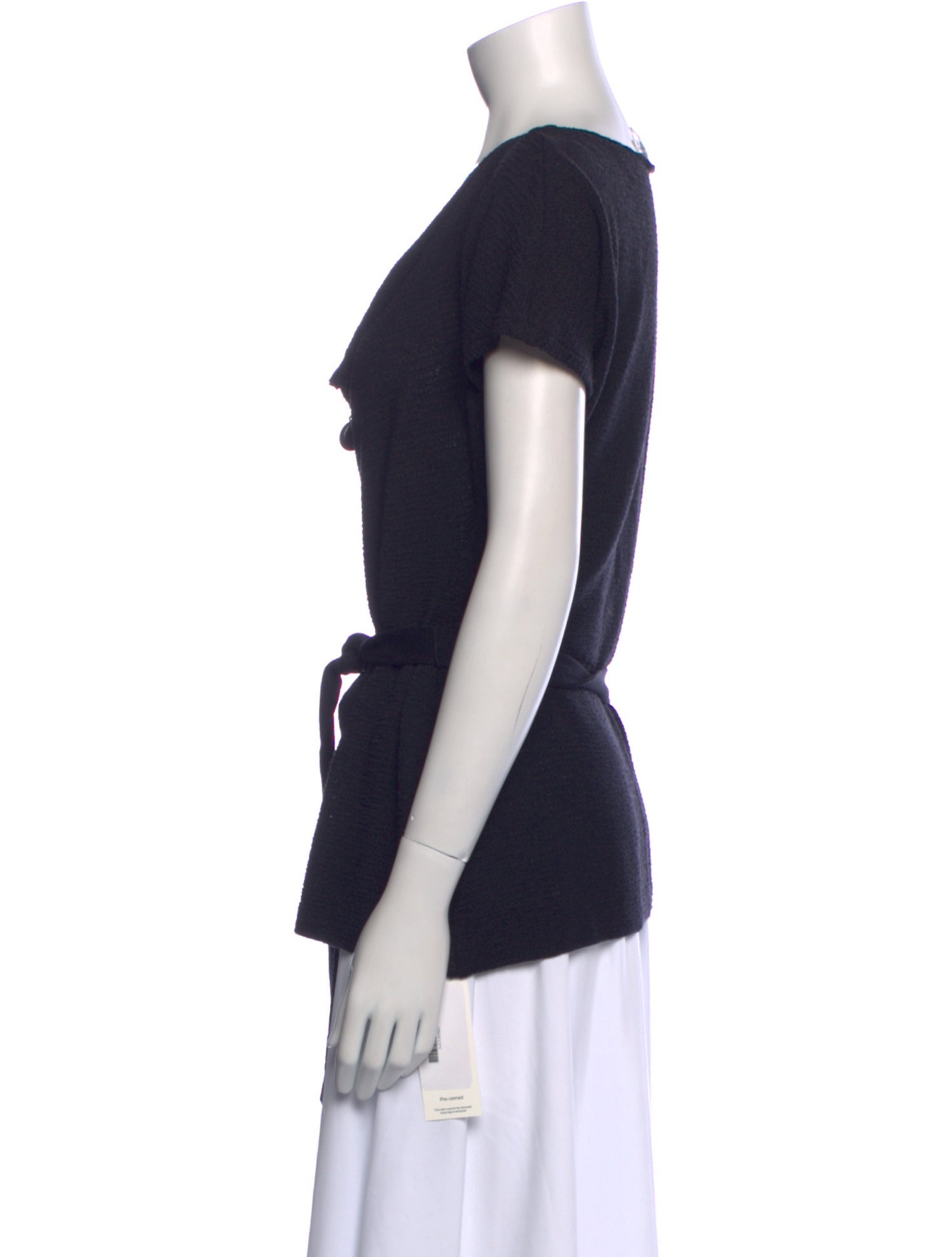 St. John Collection V-Neck Short Sleeve Top