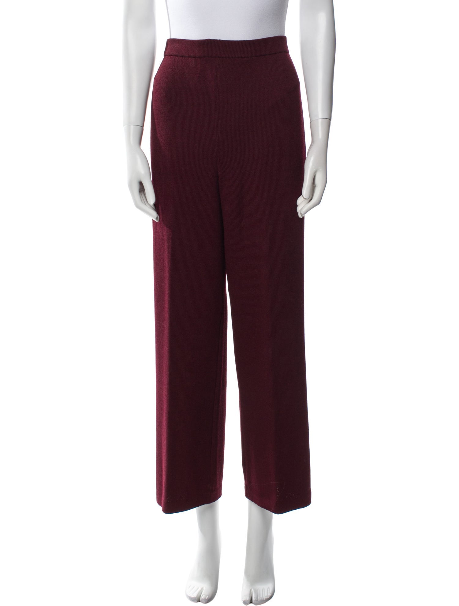 St. John Collection Wool Wide Leg Pants