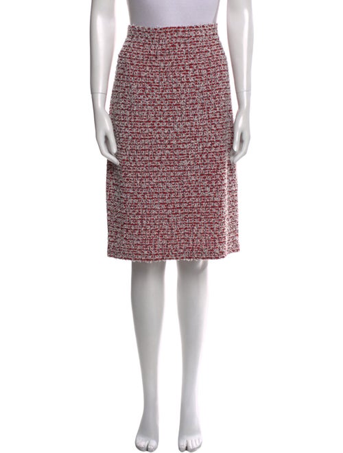 St. John Collection Tweed Pattern Knee-Length Skirt