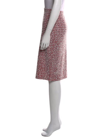 St. John Collection Tweed Pattern Knee-Length Skirt