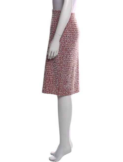 St. John Collection Tweed Pattern Knee-Length Skirt