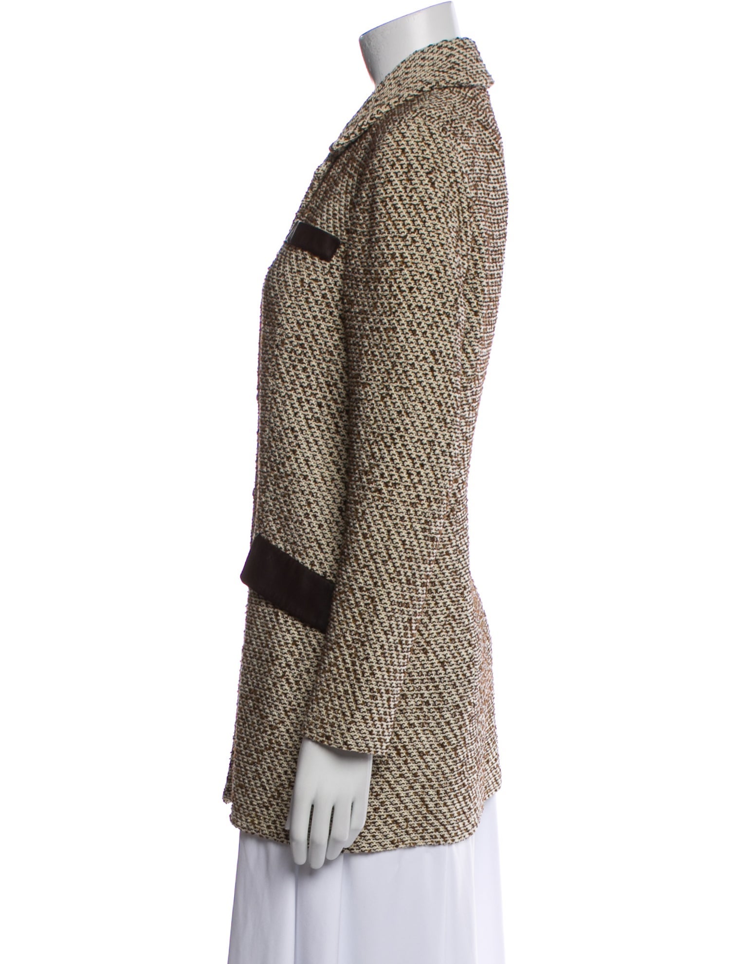 St. John Collection Printed Peacoat