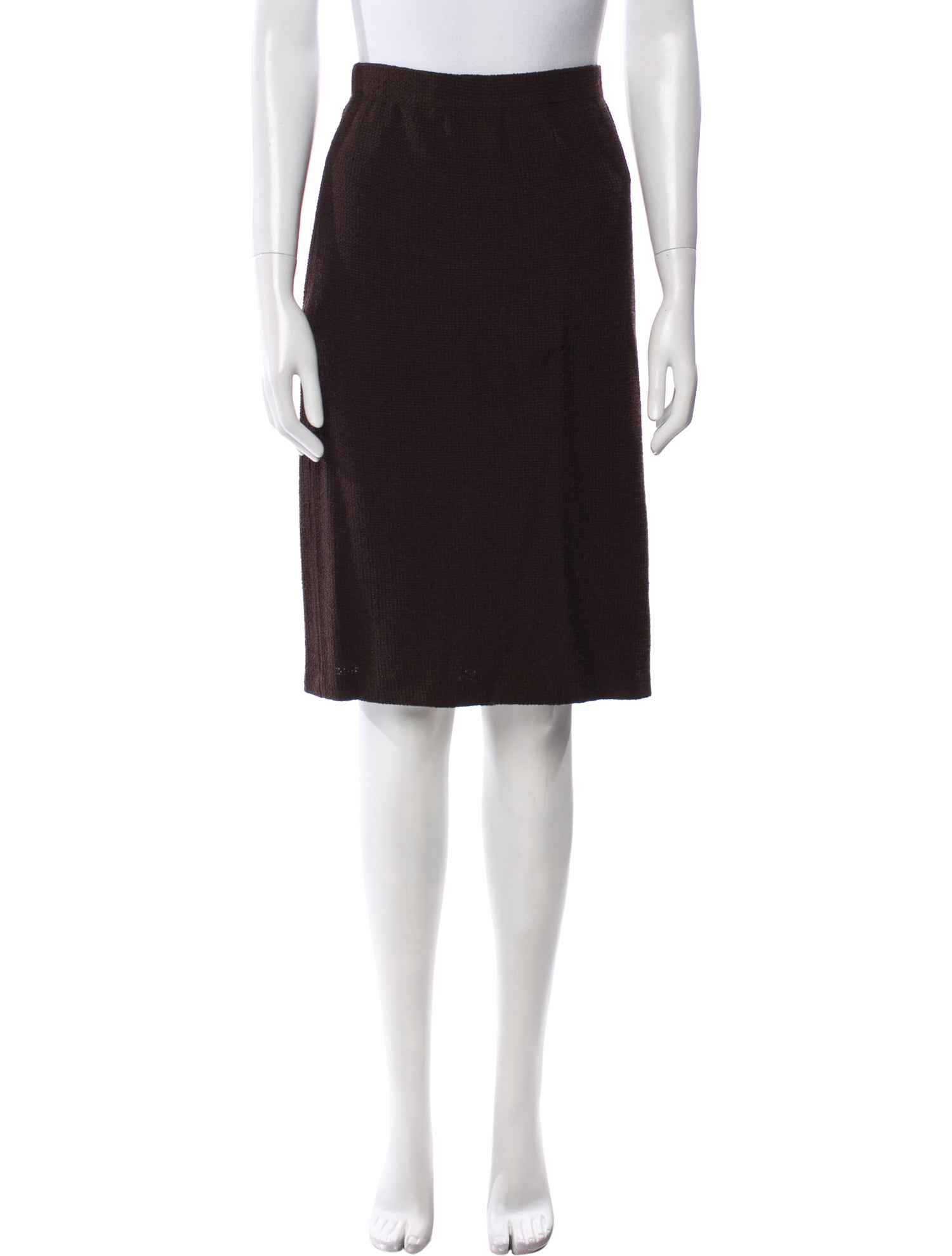 St. John Collection Wool Knee-Length Skirt