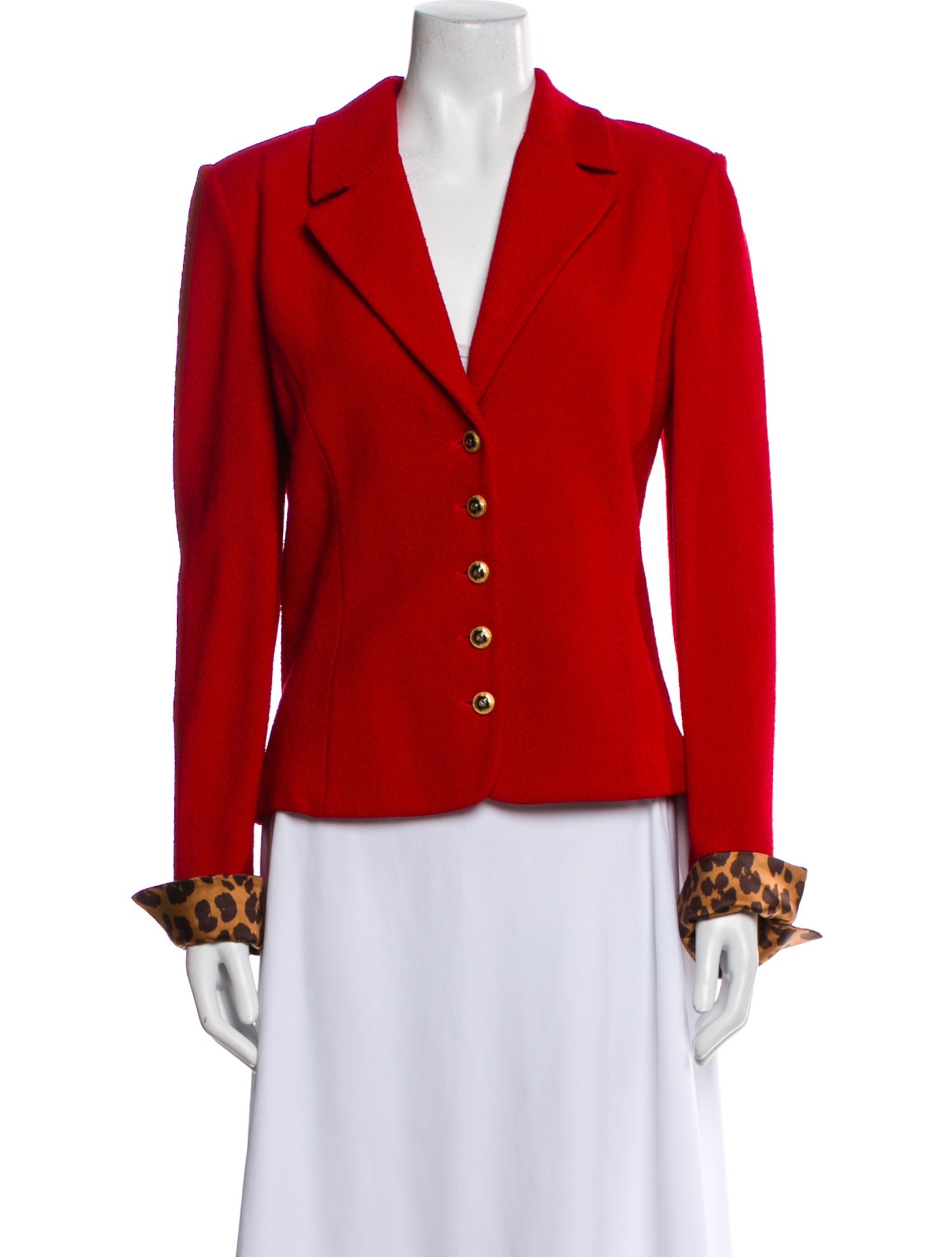 St. John Collection Colorblock Pattern Blazer