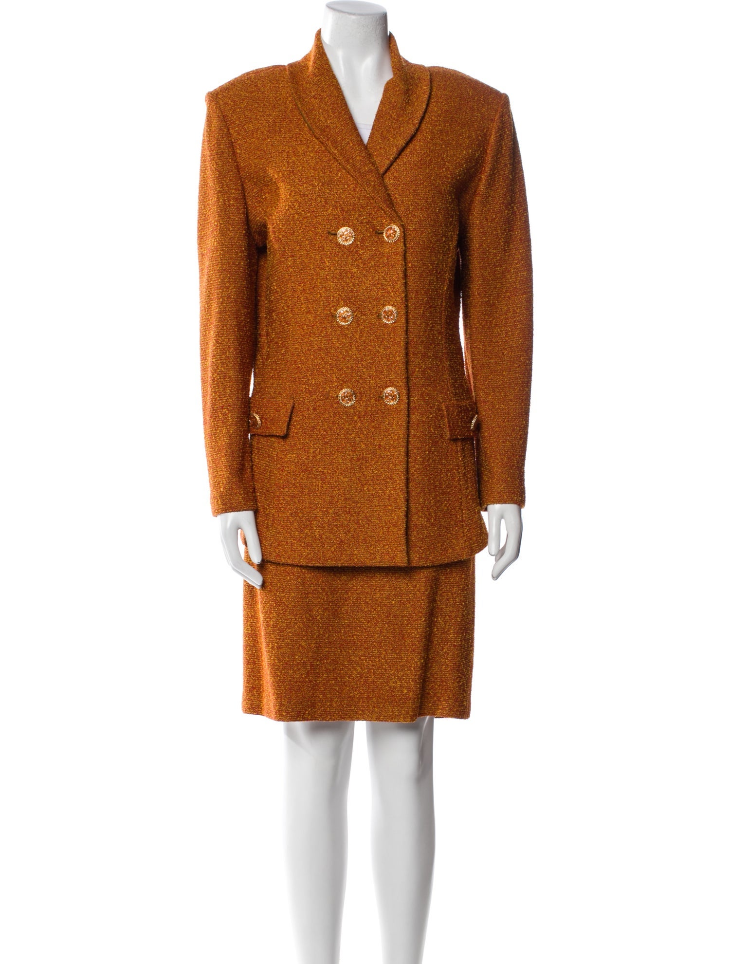 St. John Collection Wool Skirt Set