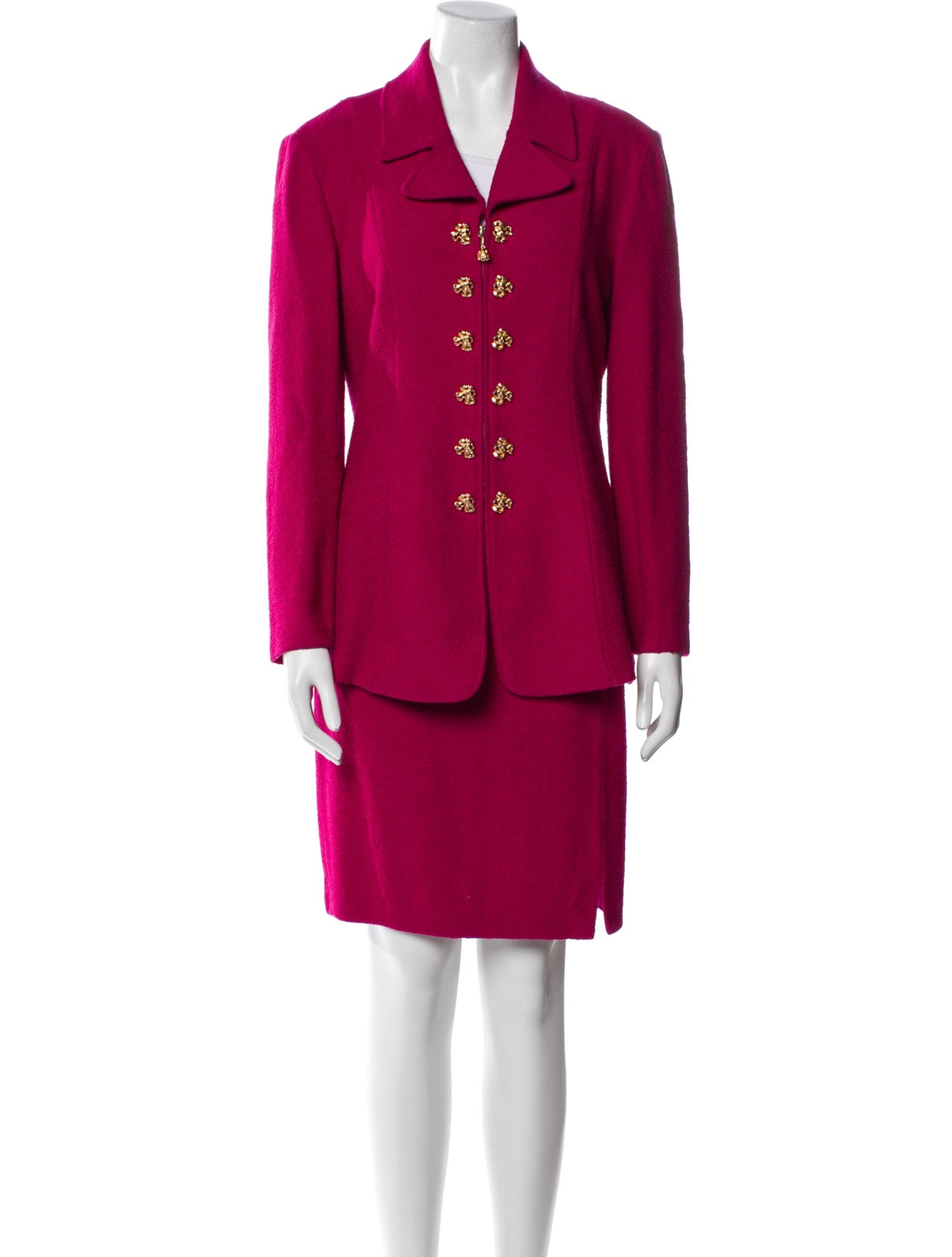 St. John Collection Wool Skirt Set