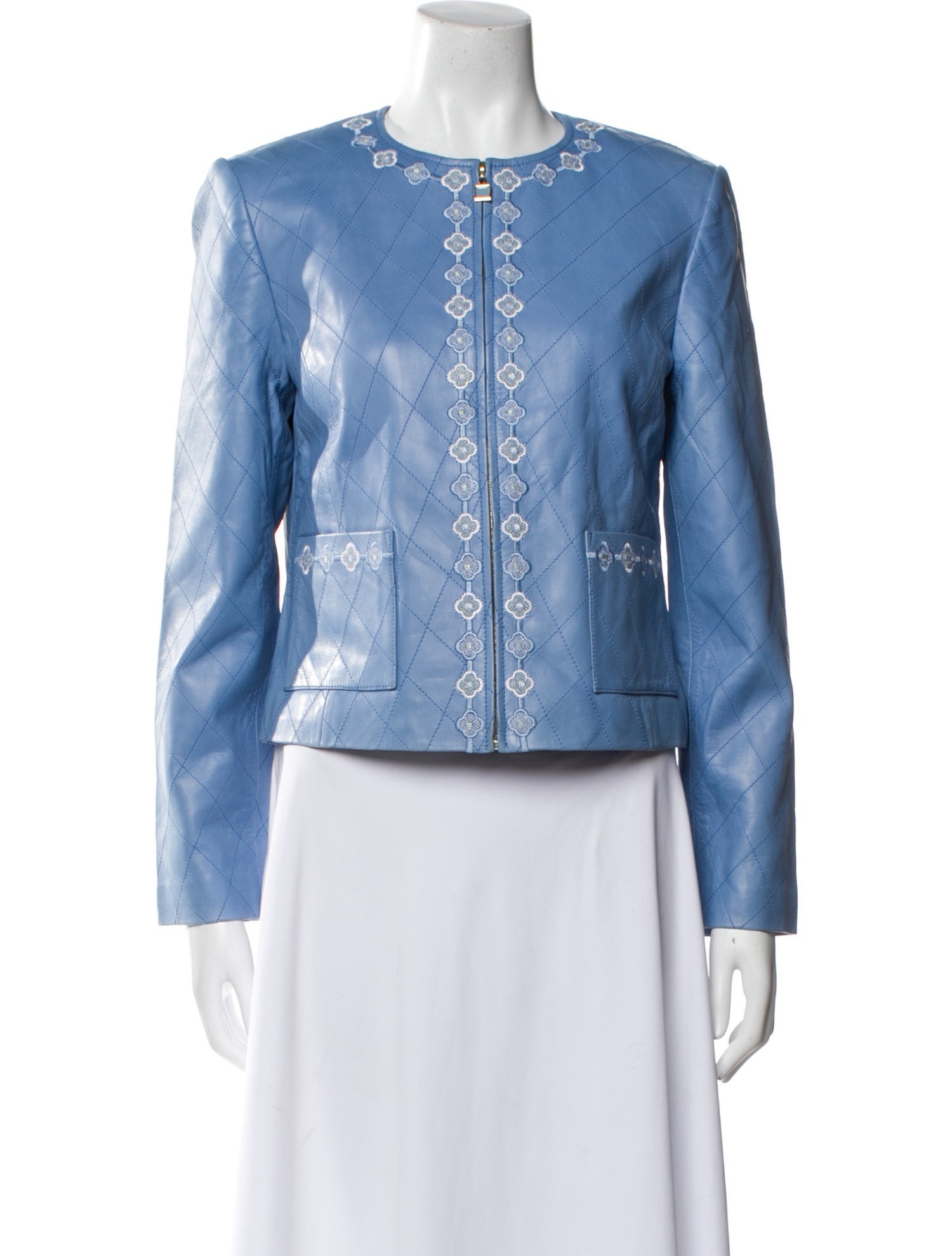 St. John Collection Leather Jacket