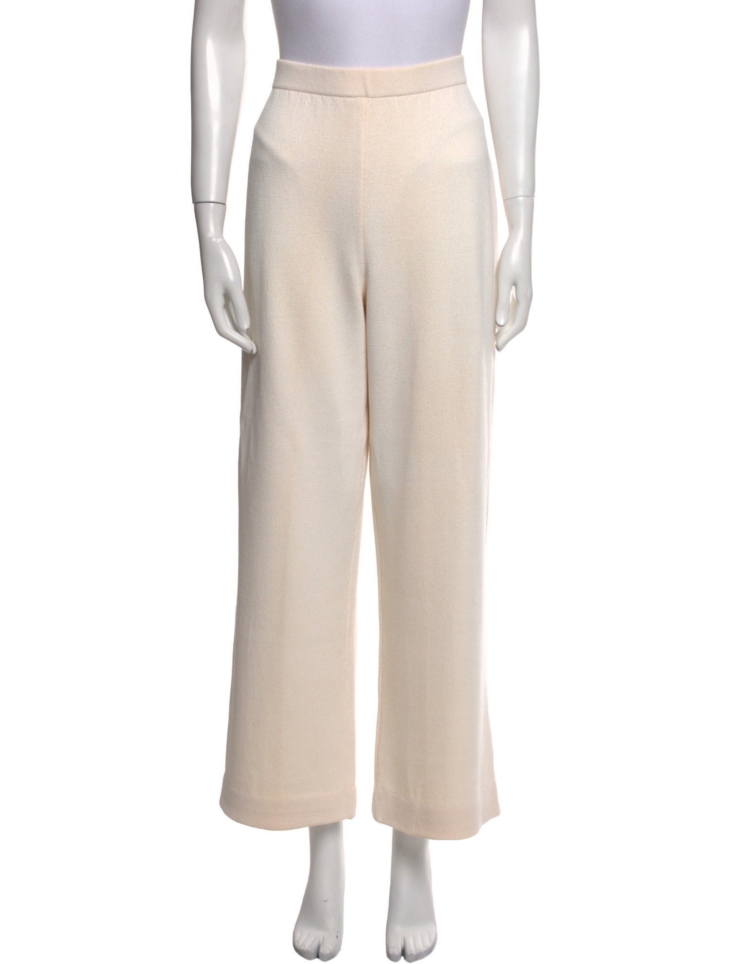 St. John Collection Wool Wide Leg Pants