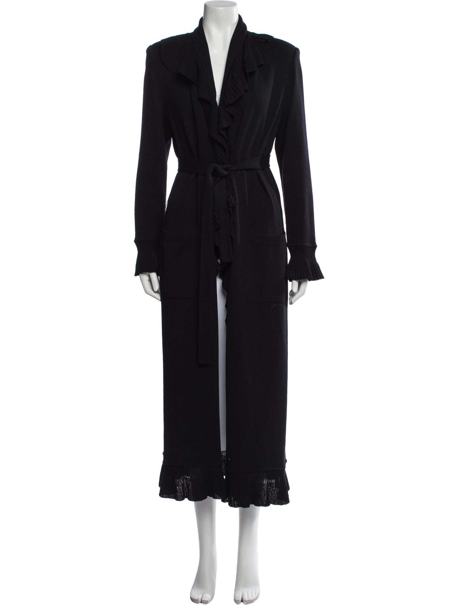 St. John Collection Wool Trench Coat