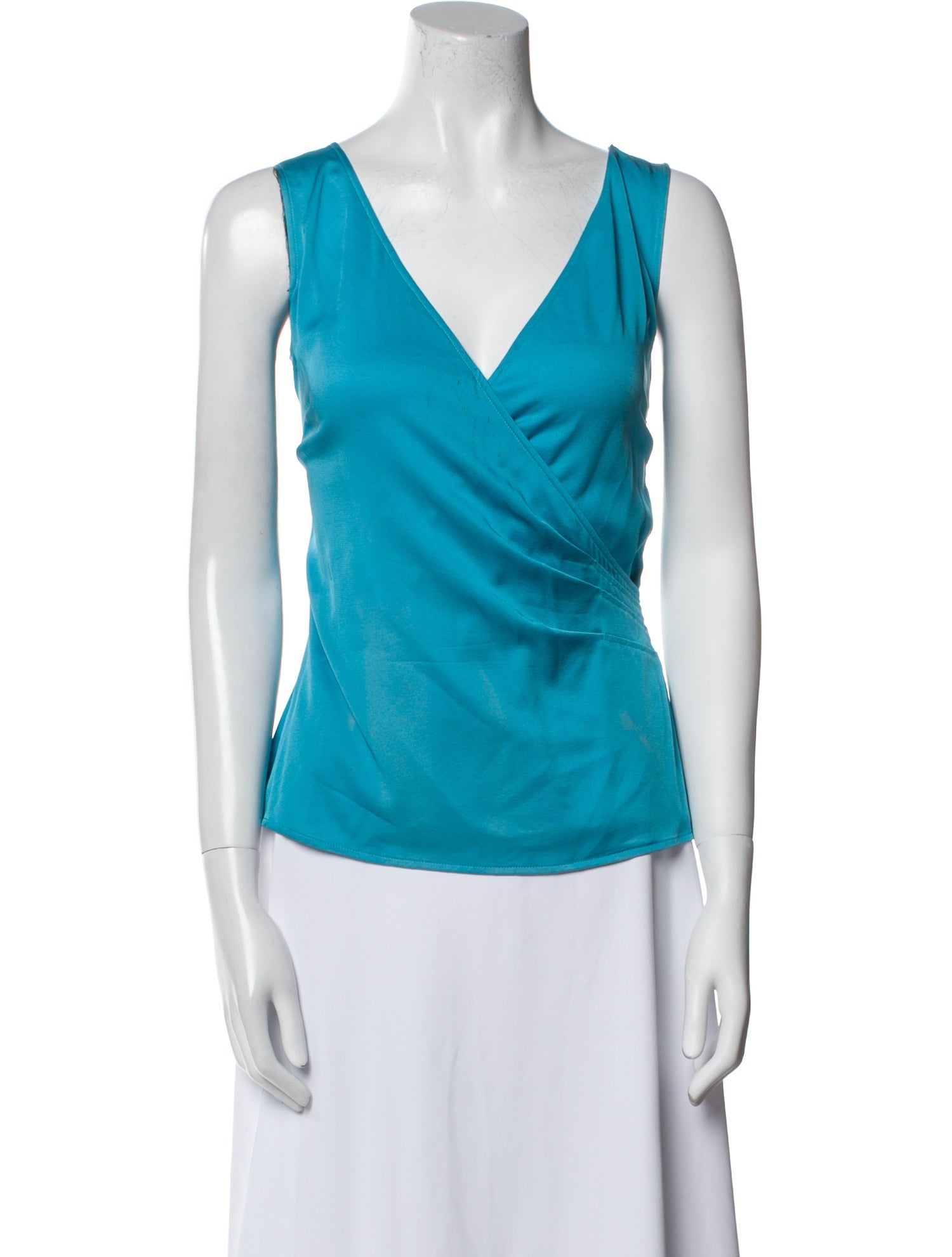 St. John Collection Silk V-Neck Top