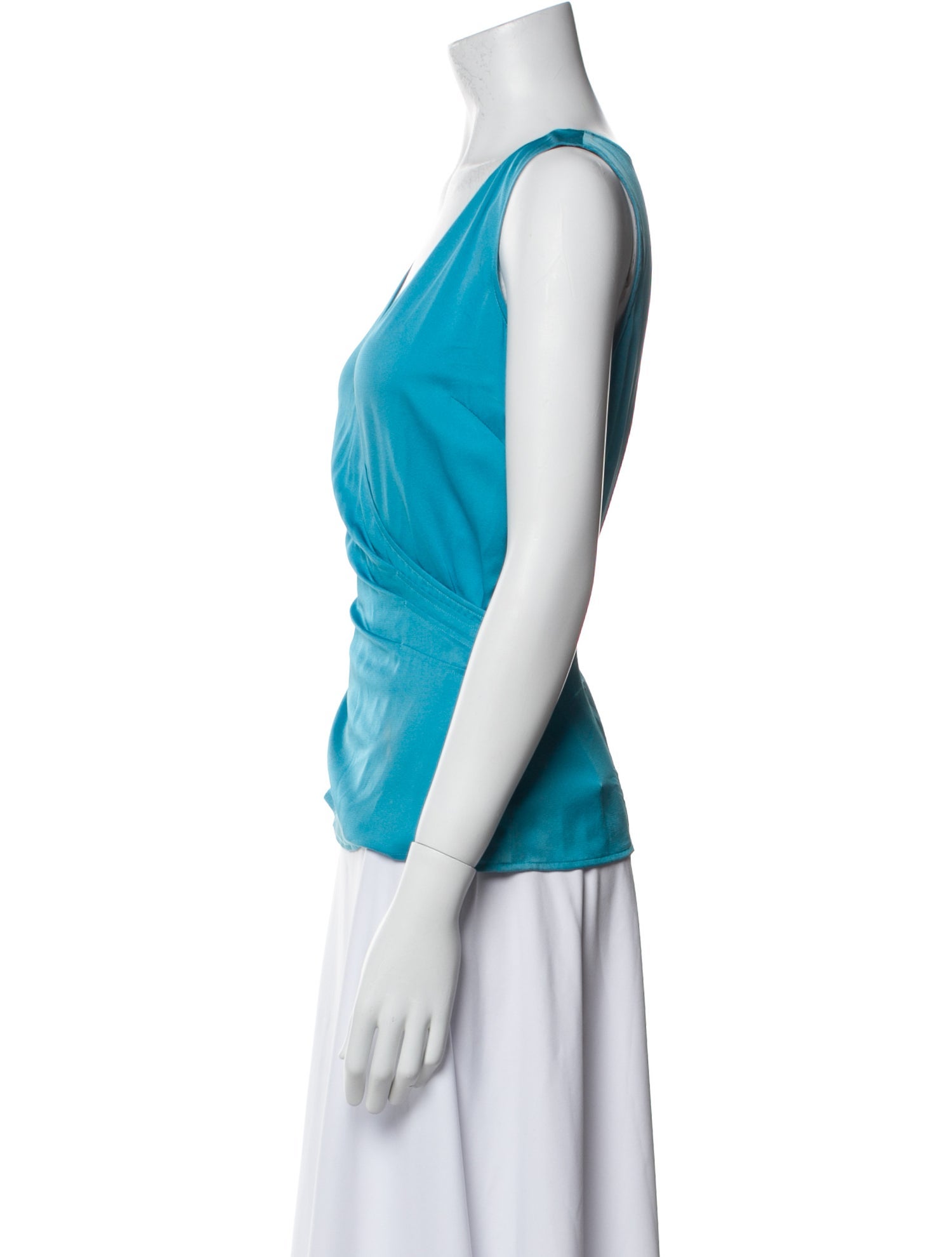 St. John Collection Silk V-Neck Top