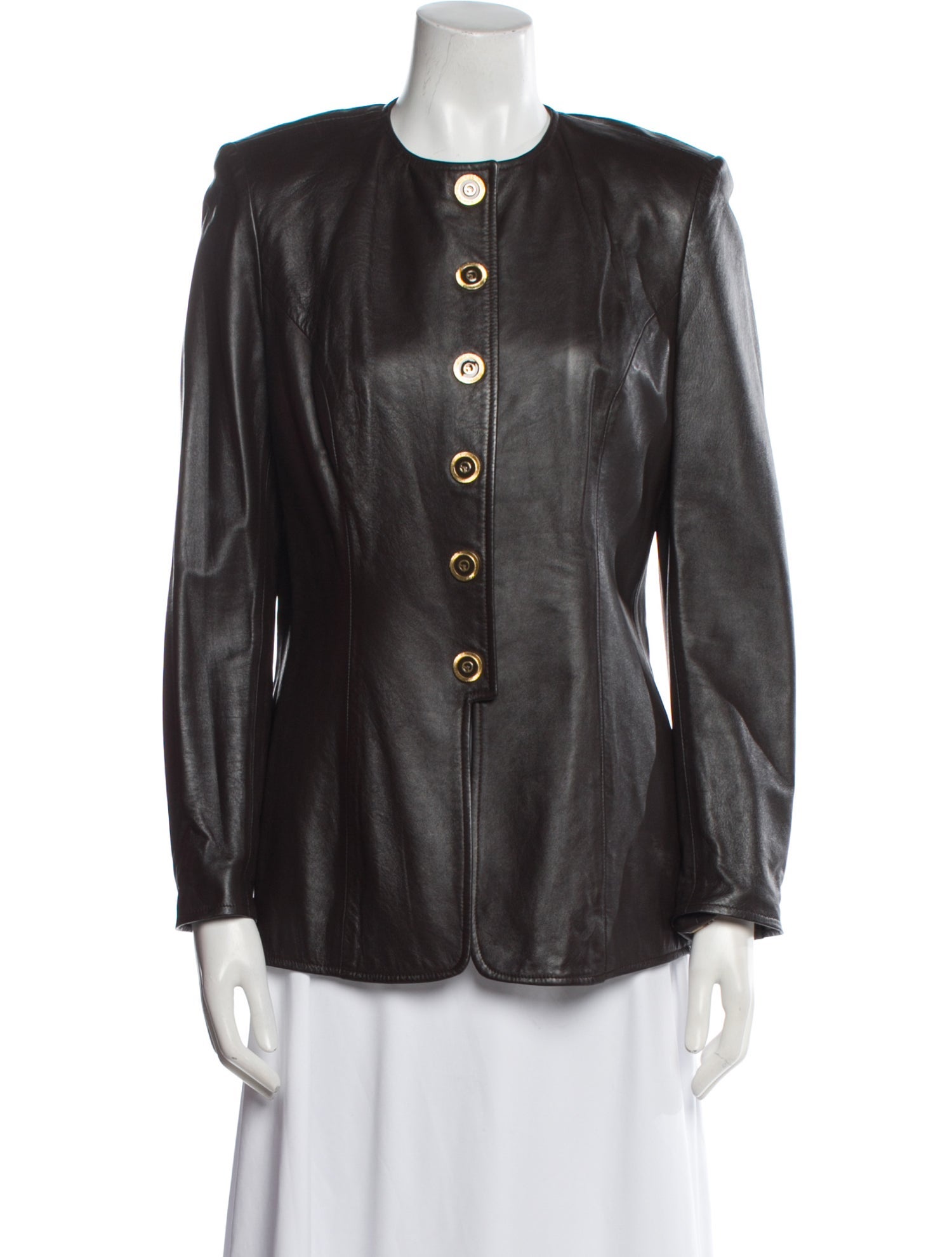 St. John Collection Leather Jacket