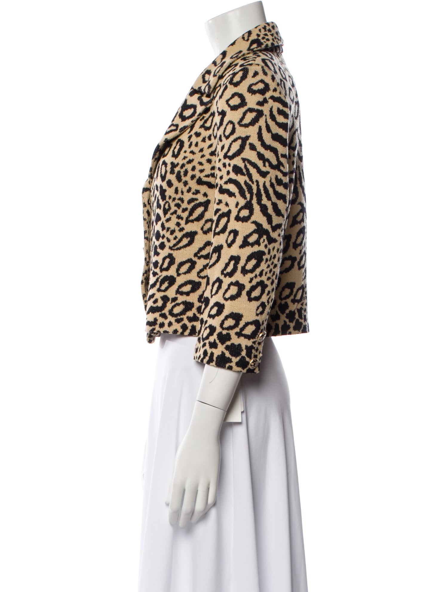 St. John Collection Animal Print Blazer