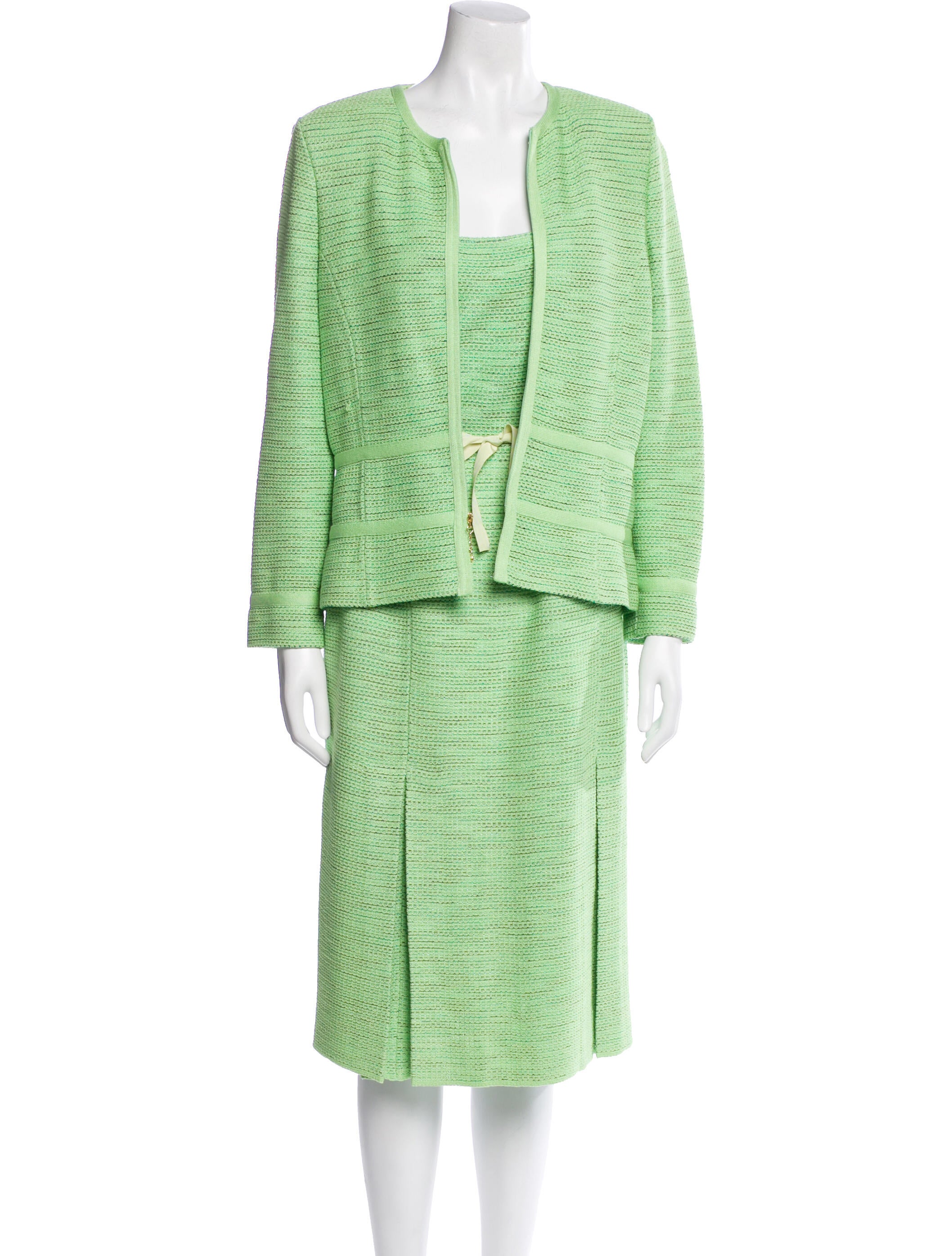 St. John Collection Printed Skirt Suit