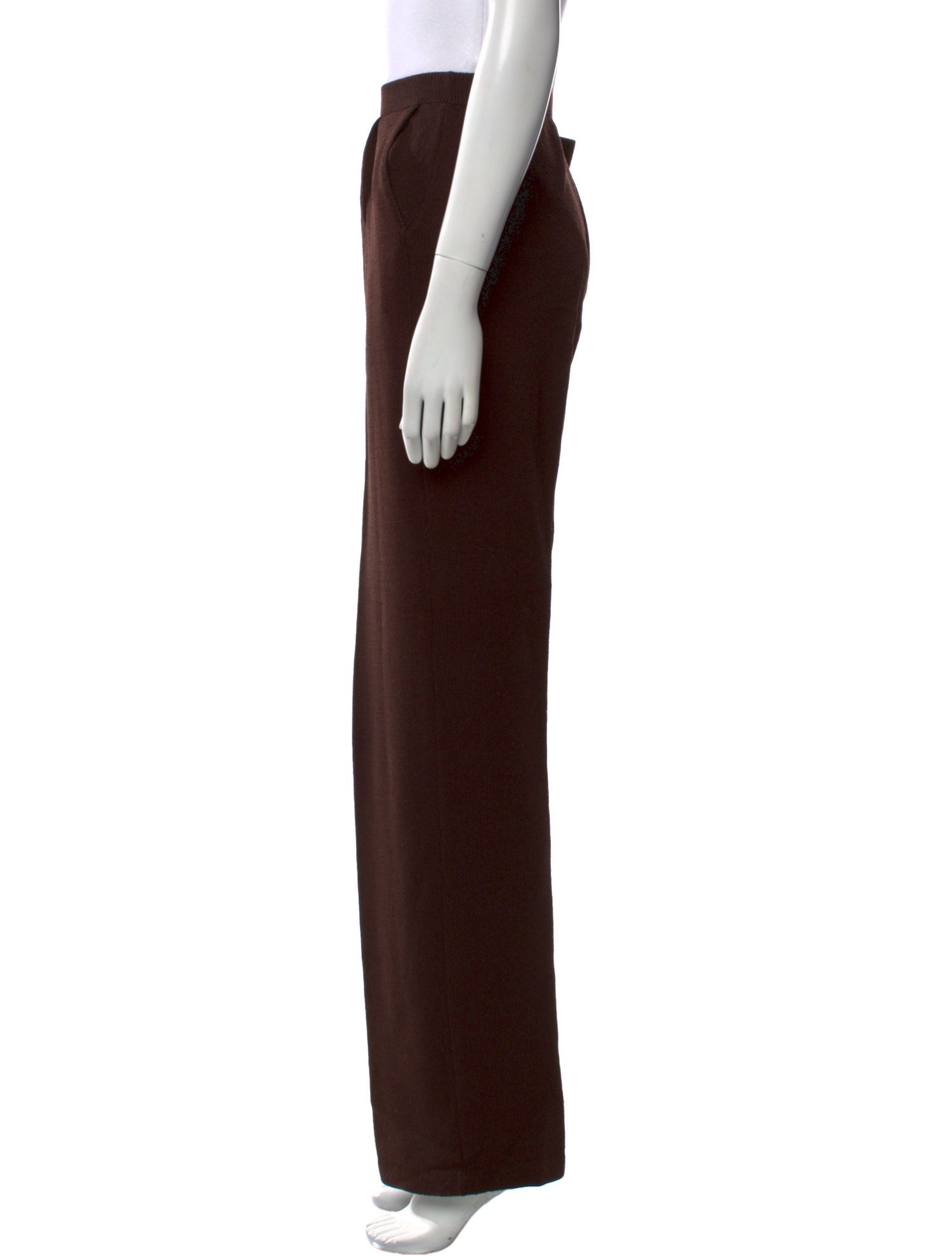 St. John Collection Wool Wide Leg Pants