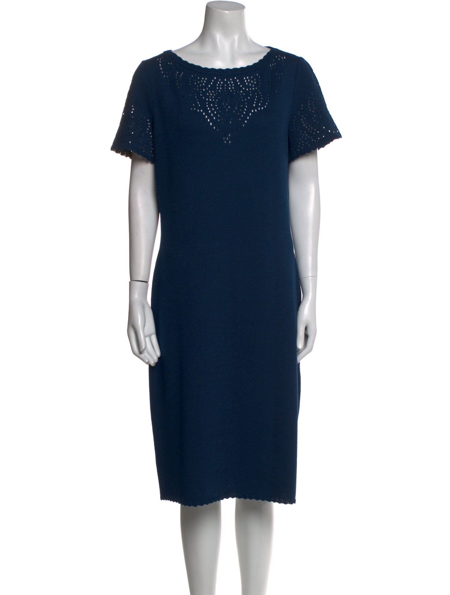 St. John Collection Wool Midi Length Dress