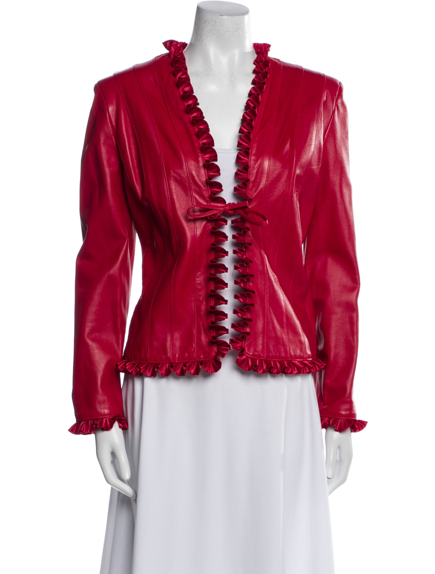 St. John Collection Leather Jacket