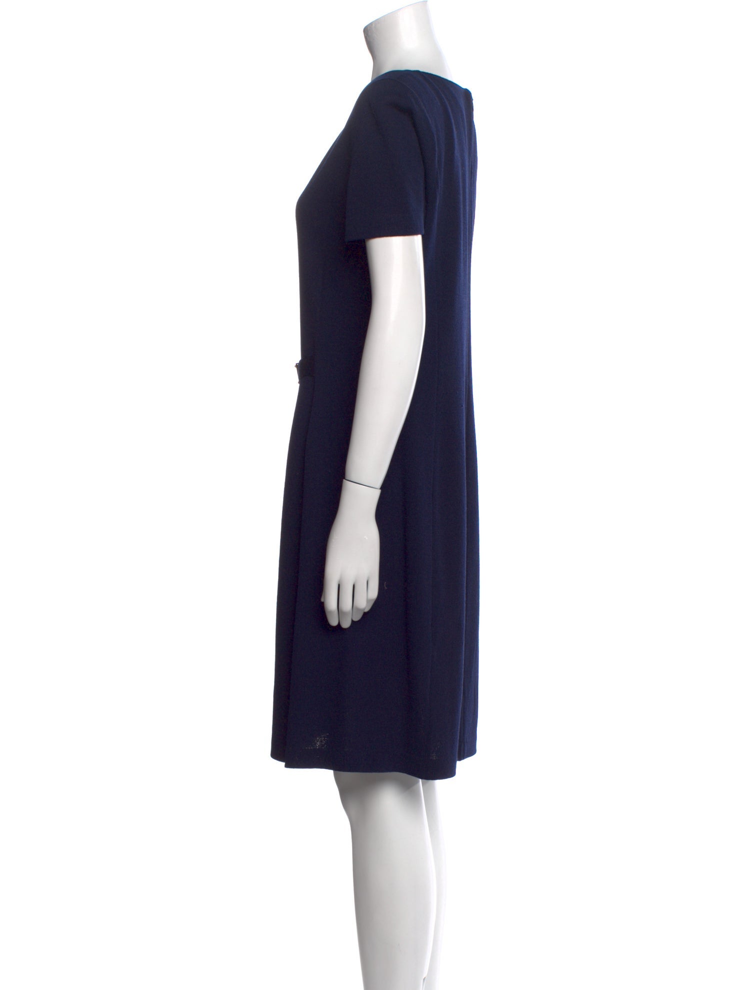 St. John Collection Bateau Neckline Knee-Length Dress