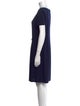 St. John Collection Bateau Neckline Knee-Length Dress