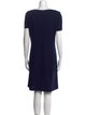 St. John Collection Bateau Neckline Knee-Length Dress