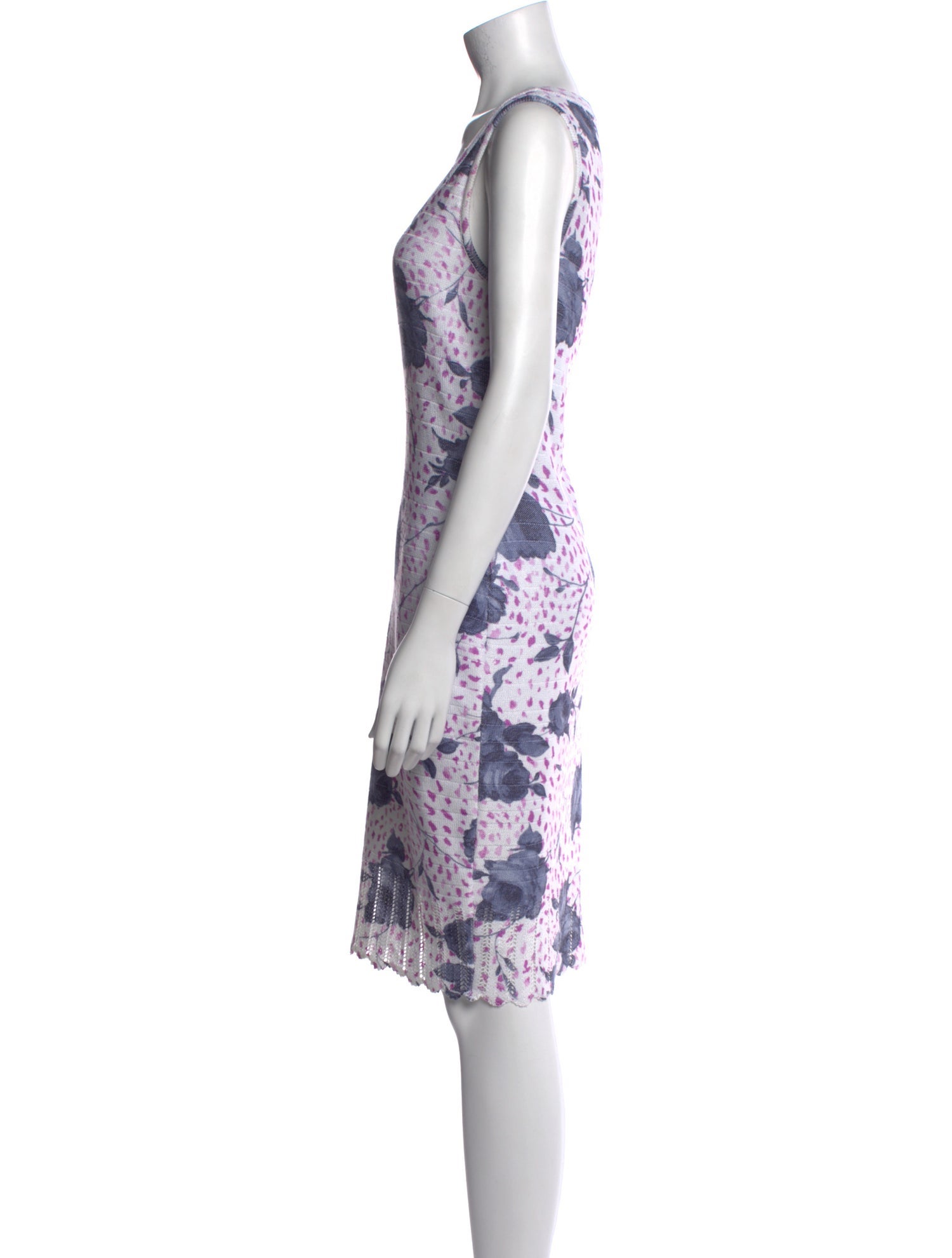 St. John Collection Printed Knee-Length Dress