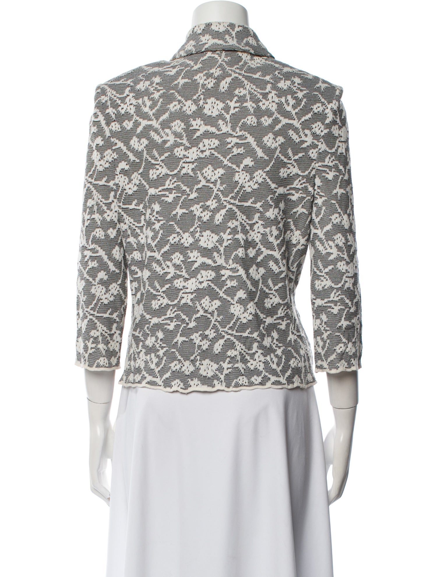 St. John Collection Floral Print Blazer