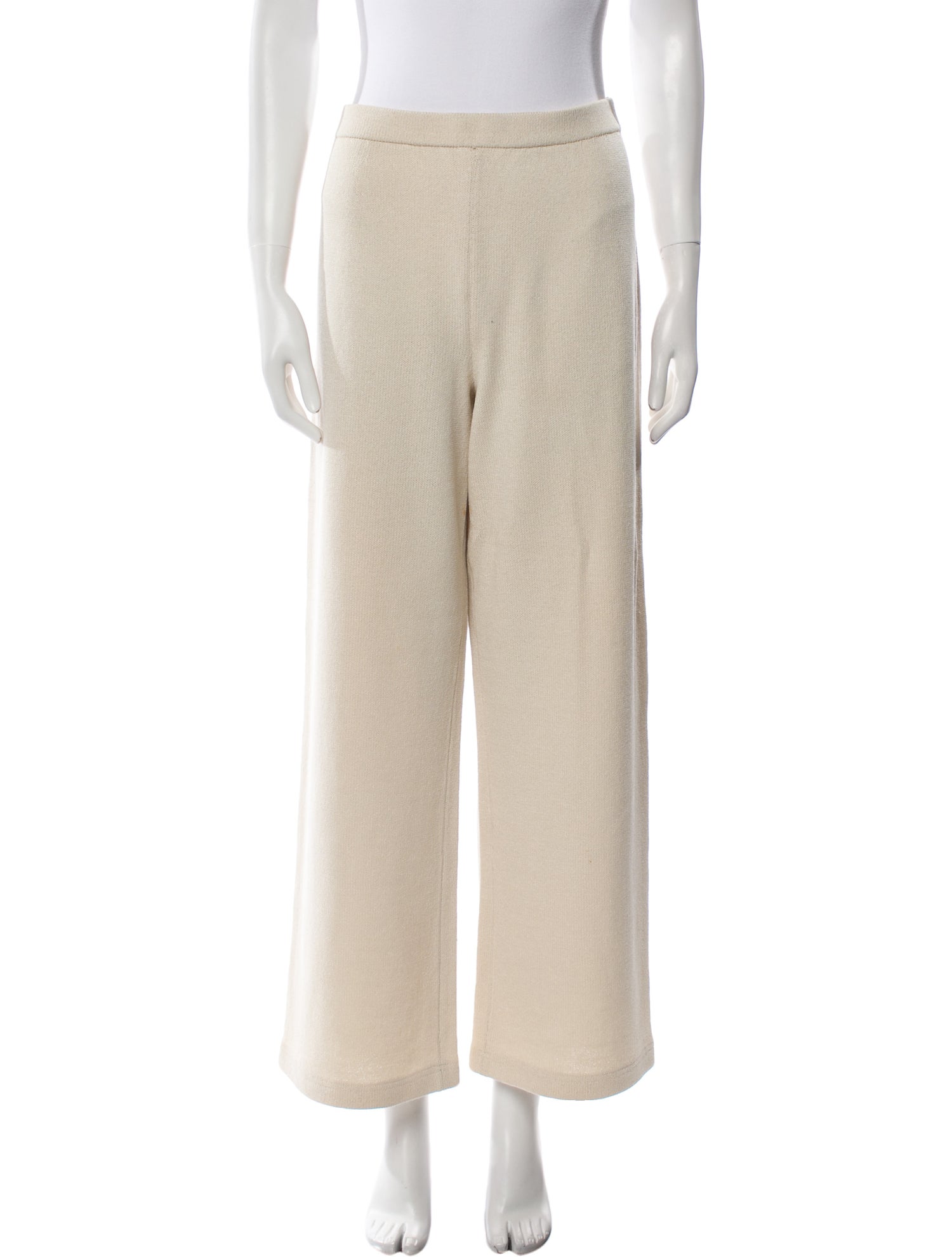 St. John Collection Wool Wide Leg Pants