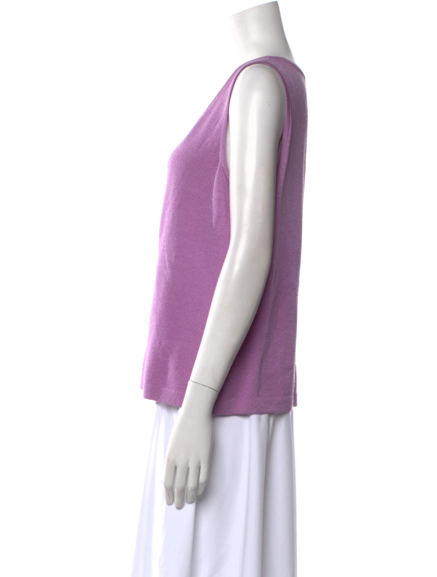St. John Collection Wool Scoop Neck Top