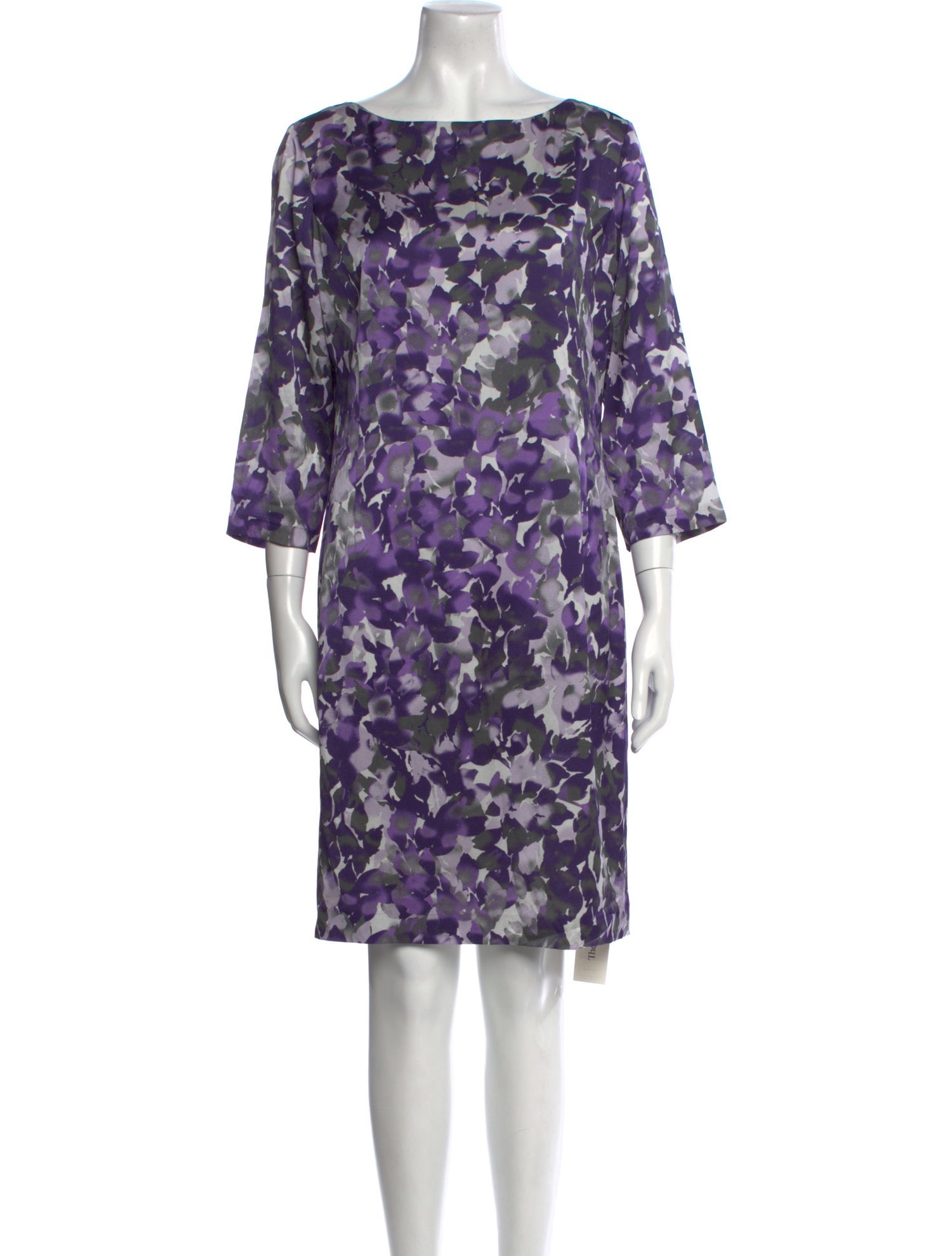 St. John Collection Silk Knee-Length Dress