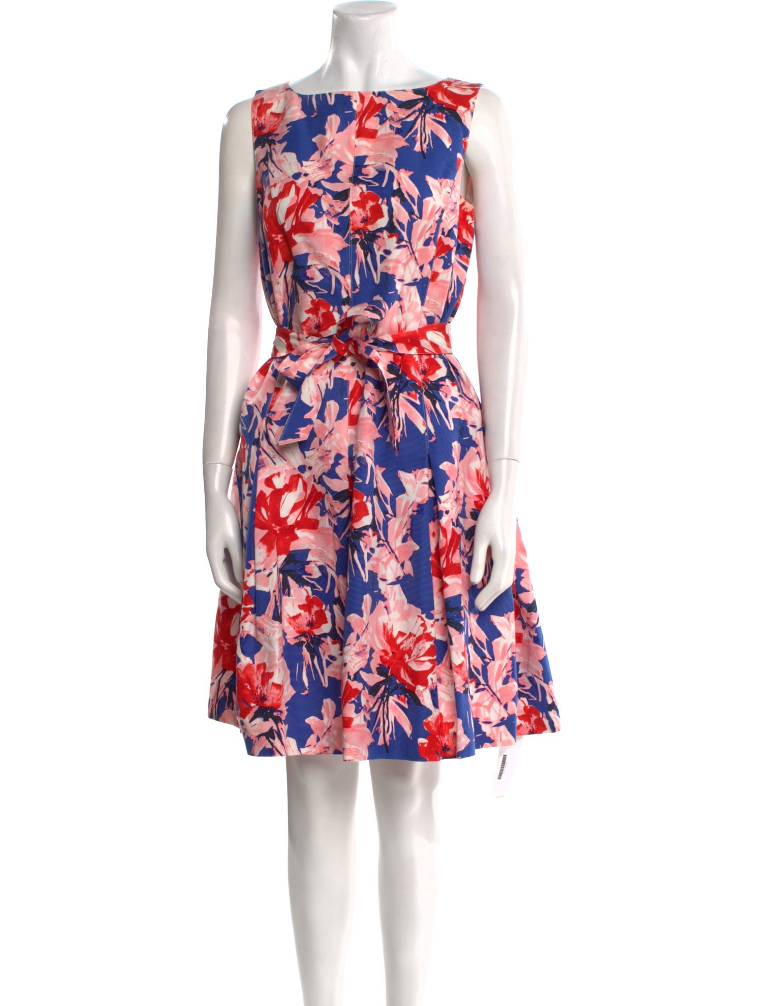 St. John Collection Floral Print Knee-Length Dress