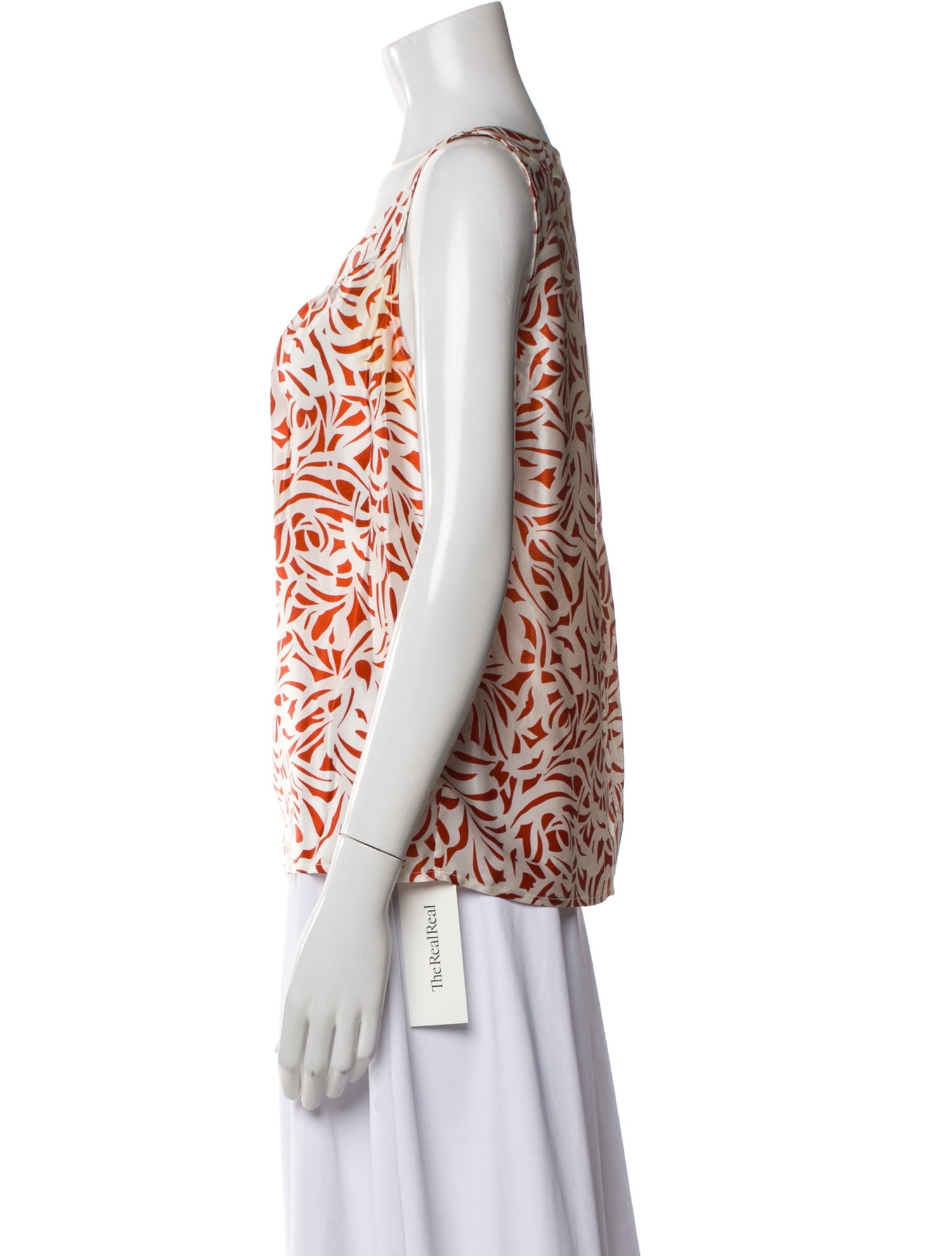 St. John Collection Silk Printed Top