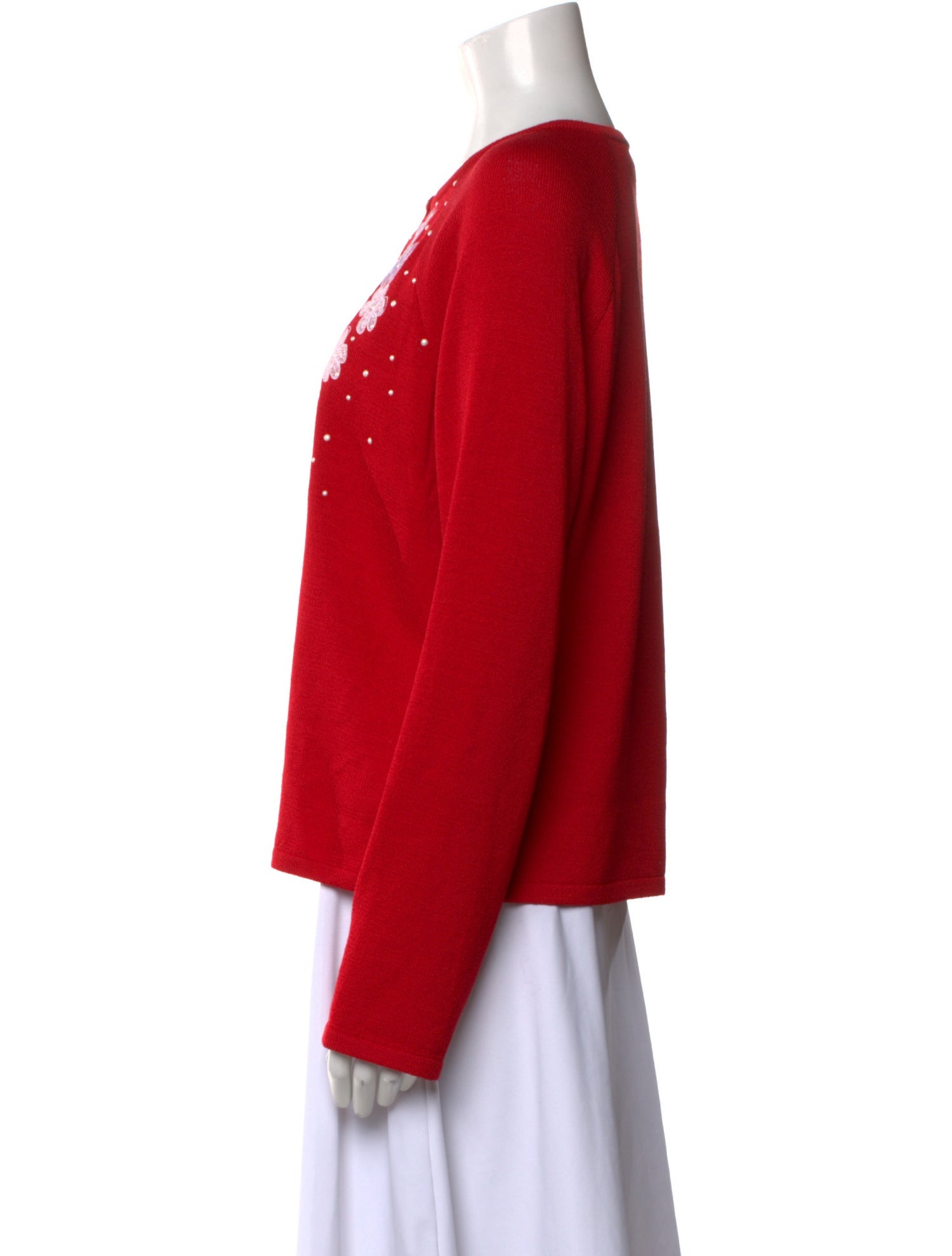 St. John Collection Wool Crew Neck Sweater