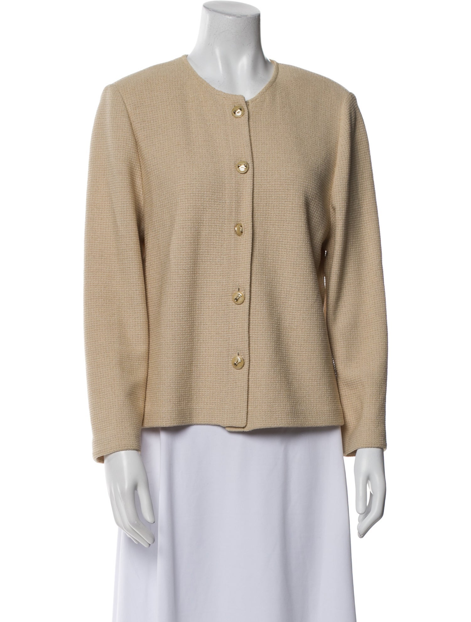 St. John Collection Wool Tweed Pattern Evening Jacket