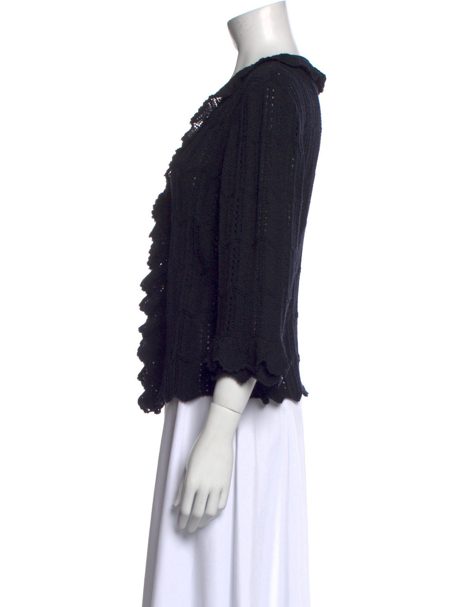 St. John Collection Wool V-Neck Sweater