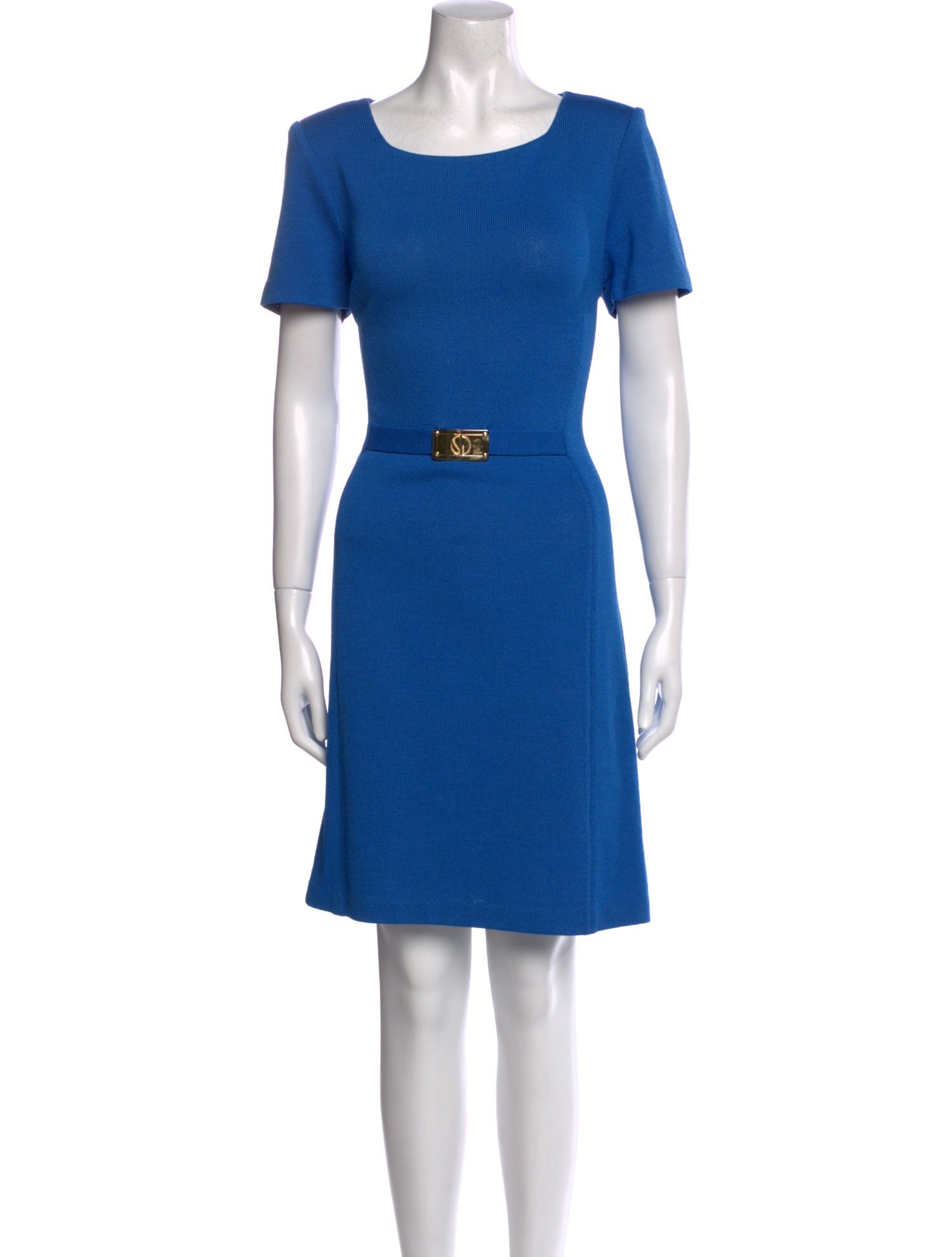 St. John Collection Bateau Neckline Knee-Length Dress