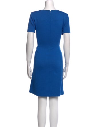 St. John Collection Bateau Neckline Knee-Length Dress