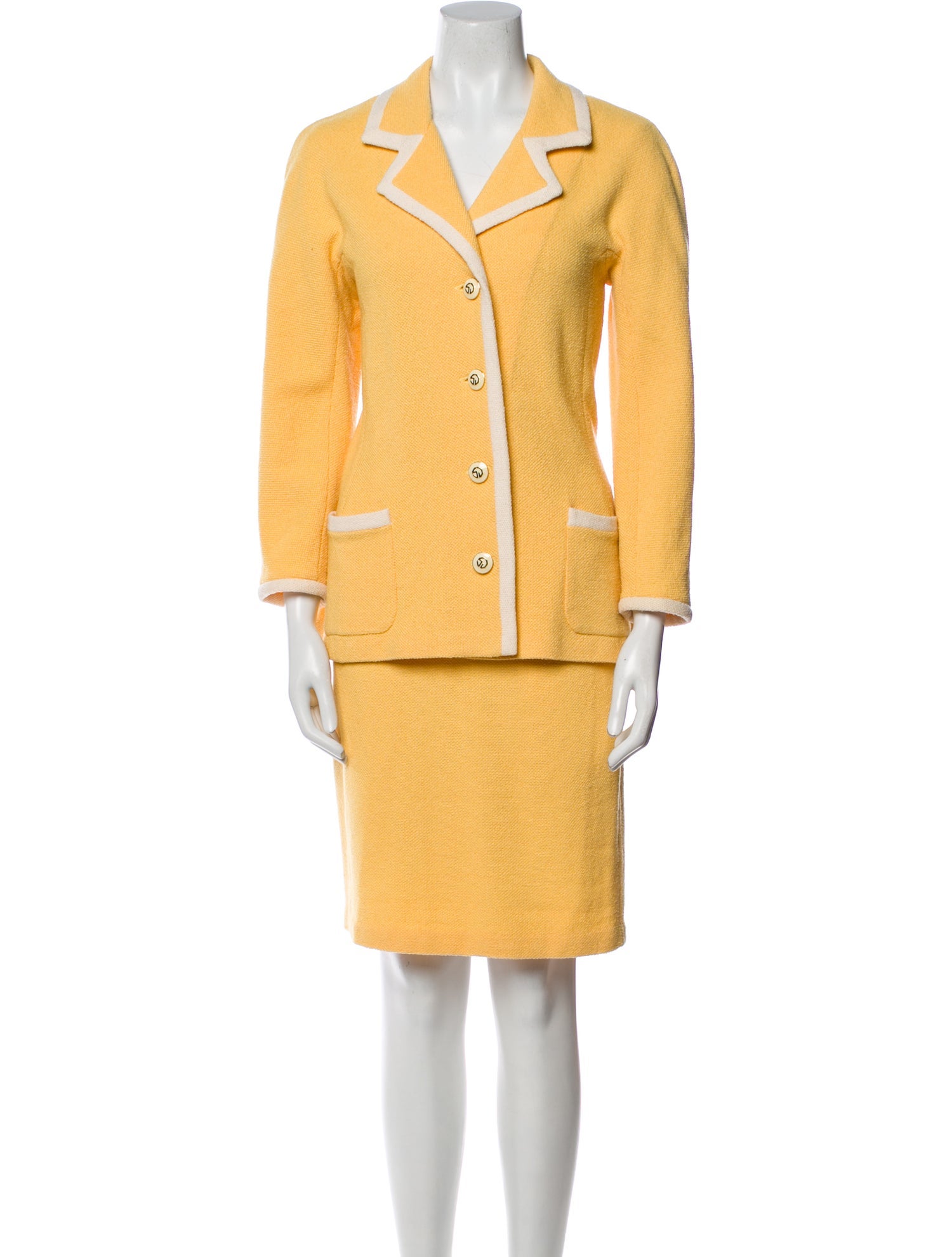 St. John Collection Studded Accents Skirt Set