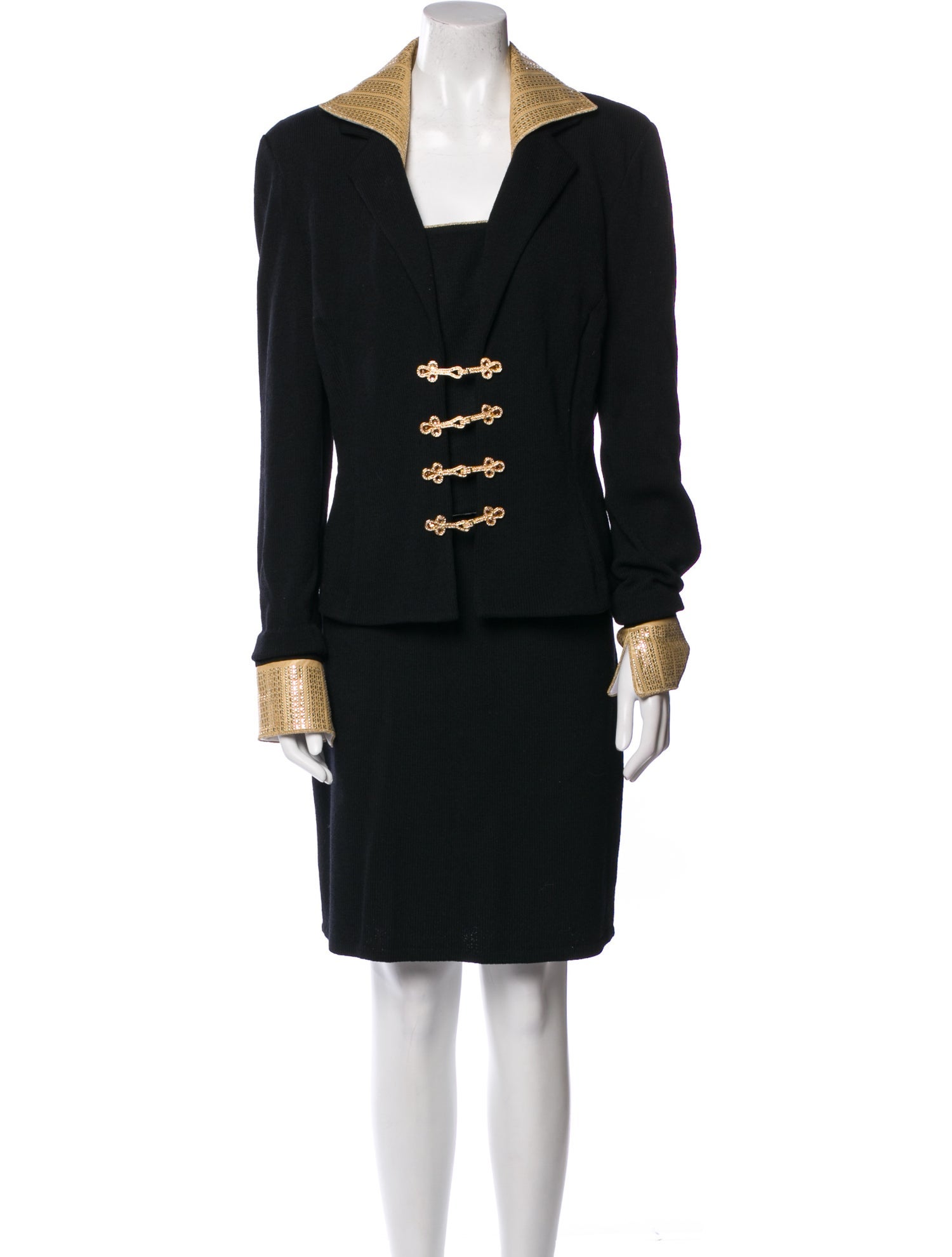 St. John Collection Vintage Wool Skirt Set